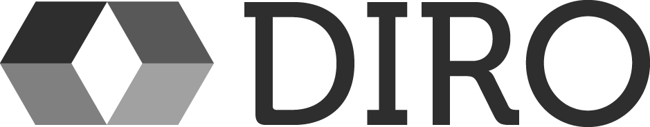 DIRO logo noir et blanc en png