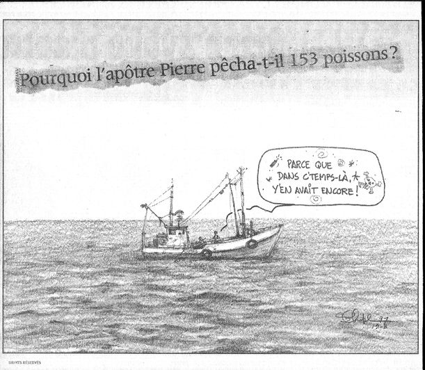 A caricature of Serge Chapleau, from La Presse, 18 August 1997